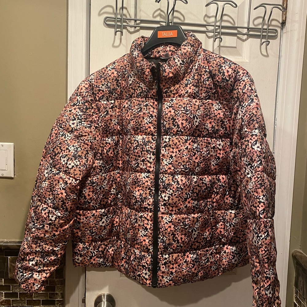 Time and Tru's Cropped Puffer Jacket, size 1X